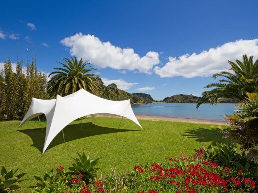 Marquee on beach