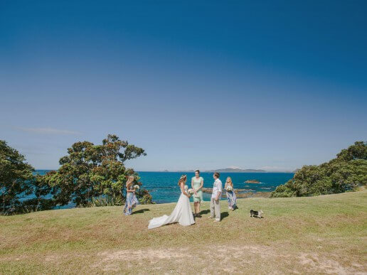 A clifftop wedding