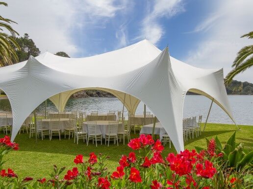 Marquee on beach