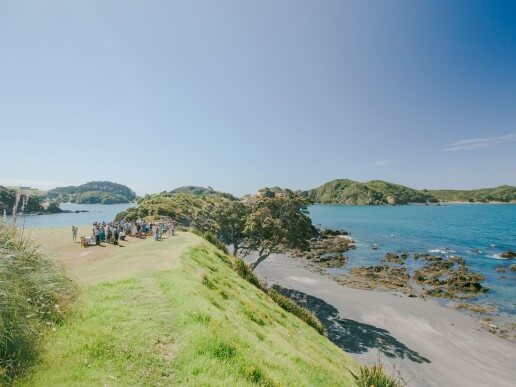 Clifftop wedding ceremony