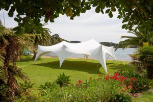 11.5 x 8.5m Capri Marquee on Beach
