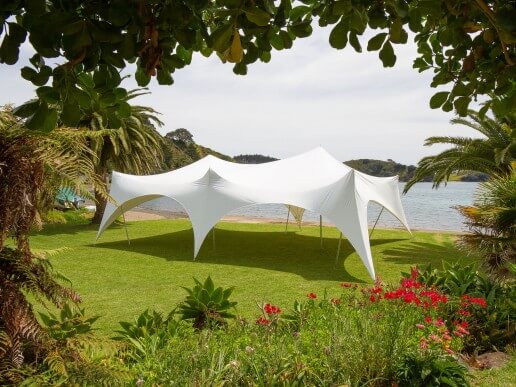 11.5 x 8.5m Capri Marquee on Beach