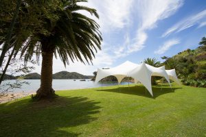 11.5 x 8.5m Capri Marquee on Beach